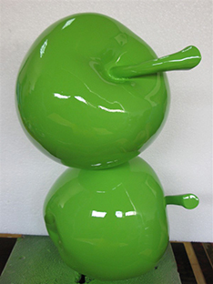 Fiberglass apple sculpture
